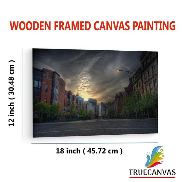 Multicolor_Empty_Street,_Wooden_Framed_Canvas_Paintings_|_For_Living_Room_|_Bedroom_|_Office_|_Gallery_|_Ready_Wall_Mount_Canvas_Wall_Art_Painting_|_Size_-_12_X_18In,_Ct0240