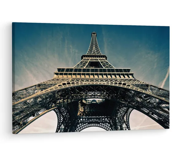 Multicolor_Eiffel_Tower,_Wooden_Framed_Canvas_Paintings_|_For_Living_Room_|_Bedroom_|_Office_|_Gallery_|_Ready_Wall_Mount_Canvas_Wall_Art_Painting_|_Size_-_12_X_18In,_Ct0245
