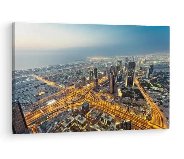 Multicolor_Burj_Khalifa,_Wooden_Framed_Canvas_Paintings_|_For_Living_Room_|_Bedroom_|_Office_|_Gallery_|_Ready_Wall_Mount_Canvas_Wall_Art_Painting_|_Size_-_12_X_18In,_Ct0248