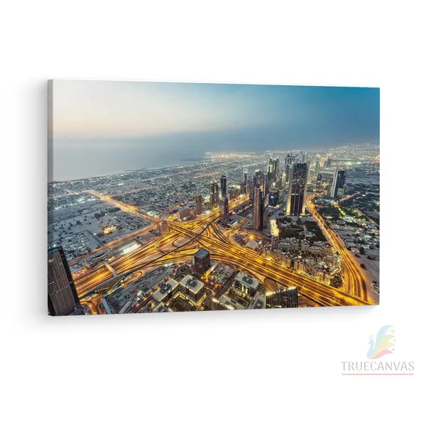 Multicolor_Burj_Khalifa,_Wooden_Framed_Canvas_Paintings_|_For_Living_Room_|_Bedroom_|_Office_|_Gallery_|_Ready_Wall_Mount_Canvas_Wall_Art_Painting_|_Size_-_12_X_18In,_Ct0248