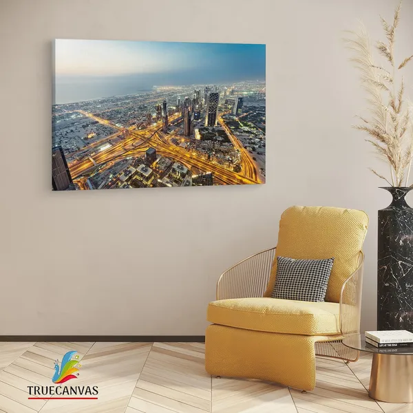 Multicolor_Burj_Khalifa,_Wooden_Framed_Canvas_Paintings_|_For_Living_Room_|_Bedroom_|_Office_|_Gallery_|_Ready_Wall_Mount_Canvas_Wall_Art_Painting_|_Size_-_12_X_18In,_Ct0248