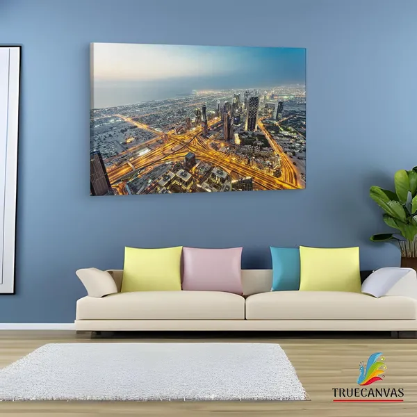 Multicolor_Burj_Khalifa,_Wooden_Framed_Canvas_Paintings_|_For_Living_Room_|_Bedroom_|_Office_|_Gallery_|_Ready_Wall_Mount_Canvas_Wall_Art_Painting_|_Size_-_12_X_18In,_Ct0248
