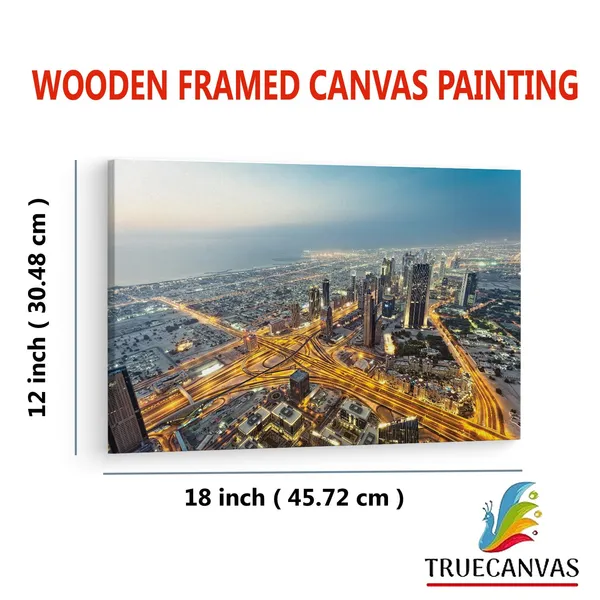 Multicolor_Burj_Khalifa,_Wooden_Framed_Canvas_Paintings_|_For_Living_Room_|_Bedroom_|_Office_|_Gallery_|_Ready_Wall_Mount_Canvas_Wall_Art_Painting_|_Size_-_12_X_18In,_Ct0248