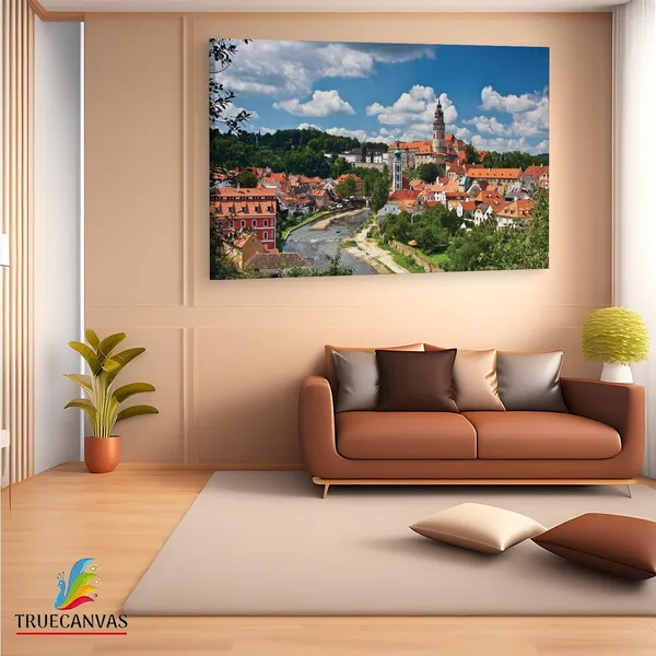 Multicolor_State_Castle_And_Chateau,_Wooden_Framed_Canvas_Paintings_|_For_Living_Room_|_Bedroom_|_Office_|_Gallery_|_Ready_Wall_Mount_Canvas_Wall_Art_Painting_|_Size_-_12_X_18In,_Ct0254