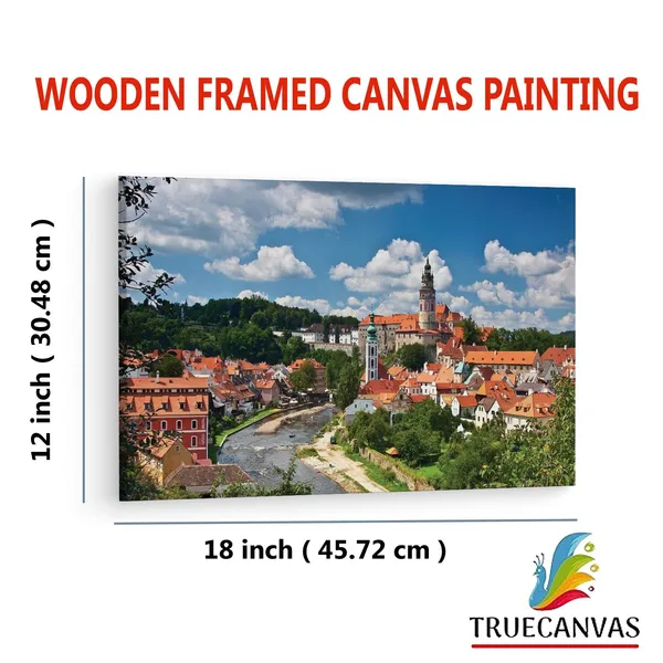 Multicolor_State_Castle_And_Chateau,_Wooden_Framed_Canvas_Paintings_|_For_Living_Room_|_Bedroom_|_Office_|_Gallery_|_Ready_Wall_Mount_Canvas_Wall_Art_Painting_|_Size_-_12_X_18In,_Ct0254