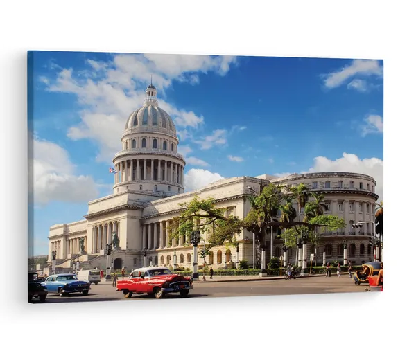 Multicolor_National_Capitol_Of_Cuba,_Wooden_Framed_Canvas_Paintings_|_For_Living_Room_|_Bedroom_|_Office_|_Gallery_|_Ready_Wall_Mount_Canvas_Wall_Art_Painting_|_Size_-_12_X_18In,_Ct0257
