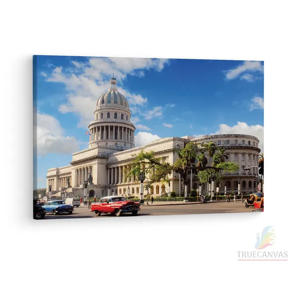 Multicolor_National_Capitol_Of_Cuba,_Wooden_Framed_Canvas_Paintings_|_For_Living_Room_|_Bedroom_|_Office_|_Gallery_|_Ready_Wall_Mount_Canvas_Wall_Art_Painting_|_Size_-_12_X_18In,_Ct0257
