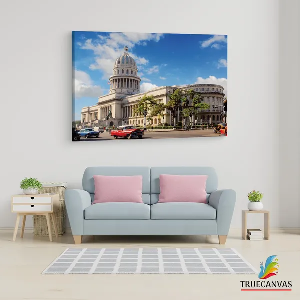 Multicolor_National_Capitol_Of_Cuba,_Wooden_Framed_Canvas_Paintings_|_For_Living_Room_|_Bedroom_|_Office_|_Gallery_|_Ready_Wall_Mount_Canvas_Wall_Art_Painting_|_Size_-_12_X_18In,_Ct0257