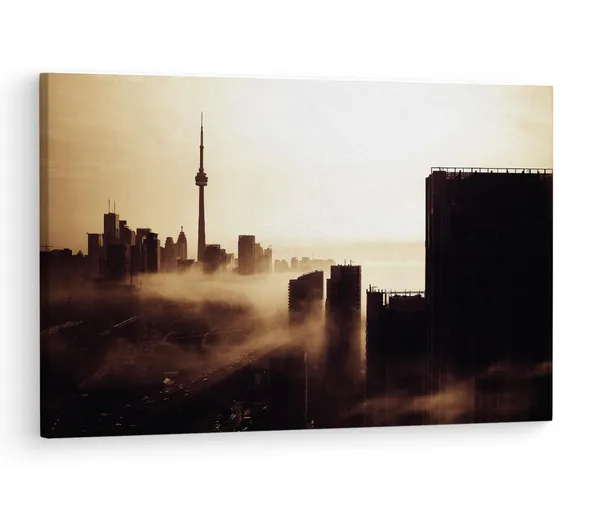 Multicolor_Cn_Tower,_Wooden_Framed_Canvas_Paintings_|_For_Living_Room_|_Bedroom_|_Office_|_Gallery_|_Ready_Wall_Mount_Canvas_Wall_Art_Painting_|_Size_-_12_X_18In,_Ct0261