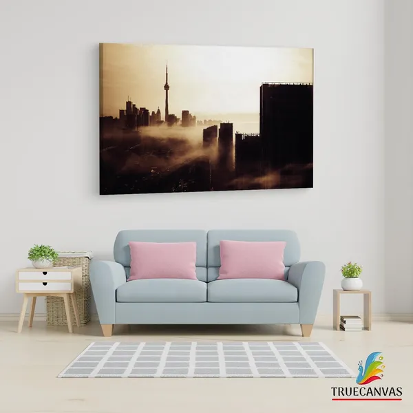 Multicolor_Cn_Tower,_Wooden_Framed_Canvas_Paintings_|_For_Living_Room_|_Bedroom_|_Office_|_Gallery_|_Ready_Wall_Mount_Canvas_Wall_Art_Painting_|_Size_-_12_X_18In,_Ct0261