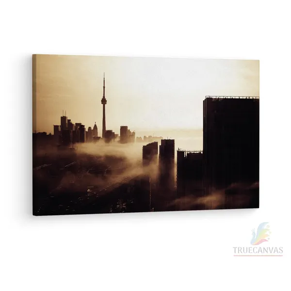 Multicolor_Cn_Tower,_Wooden_Framed_Canvas_Paintings_|_For_Living_Room_|_Bedroom_|_Office_|_Gallery_|_Ready_Wall_Mount_Canvas_Wall_Art_Painting_|_Size_-_12_X_18In,_Ct0261