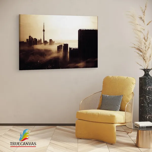 Multicolor_Cn_Tower,_Wooden_Framed_Canvas_Paintings_|_For_Living_Room_|_Bedroom_|_Office_|_Gallery_|_Ready_Wall_Mount_Canvas_Wall_Art_Painting_|_Size_-_12_X_18In,_Ct0261