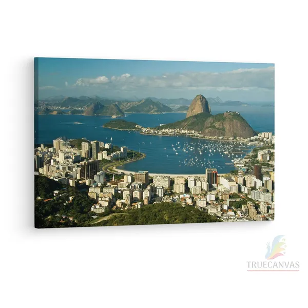 Multicolor_Botafogo_Beach,_Wooden_Framed_Canvas_Paintings_|_For_Living_Room_|_Bedroom_|_Office_|_Gallery_|_Ready_Wall_Mount_Canvas_Wall_Art_Painting_|_Size_-_12_X_18In,_Ct0264