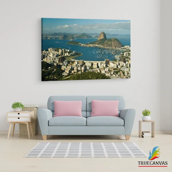 Multicolor_Botafogo_Beach,_Wooden_Framed_Canvas_Paintings_|_For_Living_Room_|_Bedroom_|_Office_|_Gallery_|_Ready_Wall_Mount_Canvas_Wall_Art_Painting_|_Size_-_12_X_18In,_Ct0264