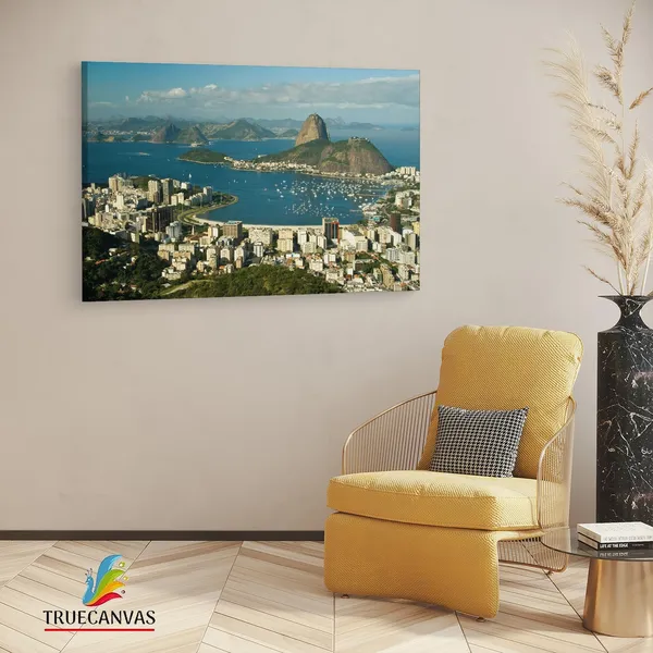 Multicolor_Botafogo_Beach,_Wooden_Framed_Canvas_Paintings_|_For_Living_Room_|_Bedroom_|_Office_|_Gallery_|_Ready_Wall_Mount_Canvas_Wall_Art_Painting_|_Size_-_12_X_18In,_Ct0264