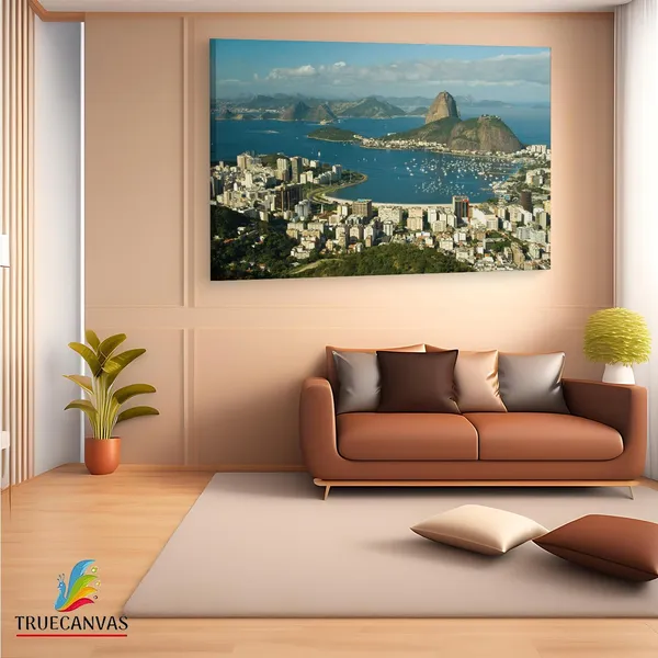 Multicolor_Botafogo_Beach,_Wooden_Framed_Canvas_Paintings_|_For_Living_Room_|_Bedroom_|_Office_|_Gallery_|_Ready_Wall_Mount_Canvas_Wall_Art_Painting_|_Size_-_12_X_18In,_Ct0264