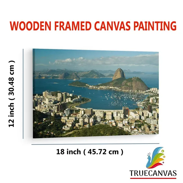 Multicolor_Botafogo_Beach,_Wooden_Framed_Canvas_Paintings_|_For_Living_Room_|_Bedroom_|_Office_|_Gallery_|_Ready_Wall_Mount_Canvas_Wall_Art_Painting_|_Size_-_12_X_18In,_Ct0264