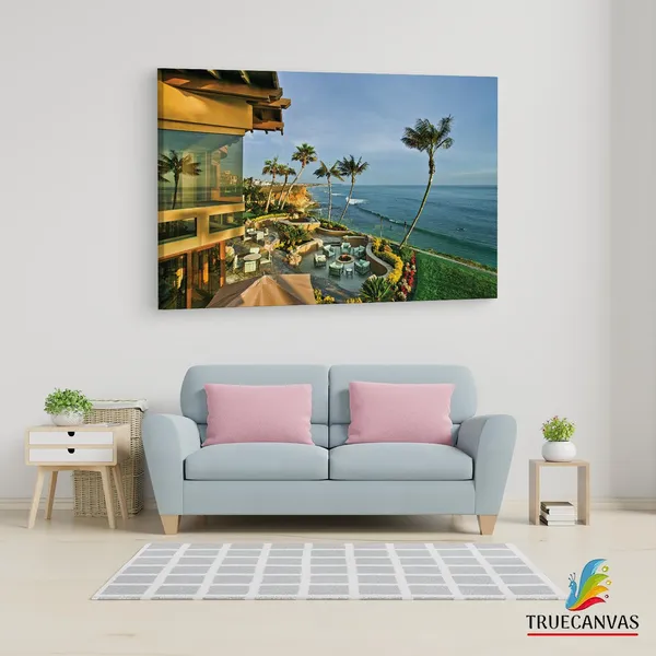 Multicolor_Carlsbad_Oceanfront_Mansion,_Wooden_Framed_Canvas_Paintings_|_For_Living_Room_|_Bedroom_|_Office_|_Gallery_|_Ready_Wall_Mount_Canvas_Wall_Art_Painting_|_Size_-_12_X_18In,_Ct0265