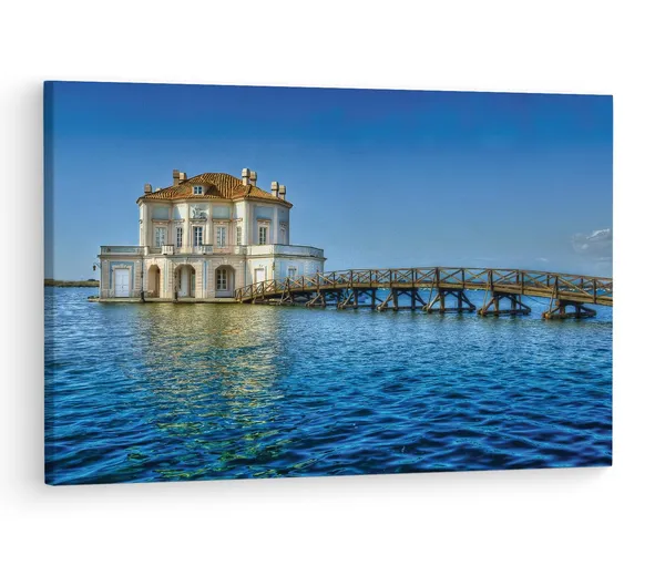 Multicolor_Casina_Vanvitelliana,_Wooden_Framed_Canvas_Paintings_|_For_Living_Room_|_Bedroom_|_Office_|_Gallery_|_Ready_Wall_Mount_Canvas_Wall_Art_Painting_|_Size_-_12_X_18In,_Ct0268