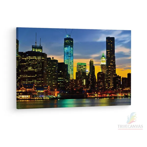 Multicolor_One_World_Trade_Center,_Wooden_Framed_Canvas_Paintings_|_For_Living_Room_|_Bedroom_|_Office_|_Gallery_|_Ready_Wall_Mount_Canvas_Wall_Art_Painting_|_Size_-_12_X_18In,_Ct0269