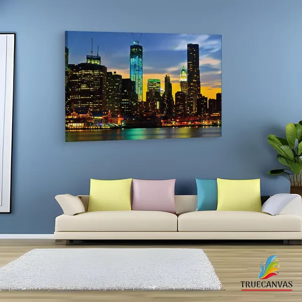 Multicolor_One_World_Trade_Center,_Wooden_Framed_Canvas_Paintings_|_For_Living_Room_|_Bedroom_|_Office_|_Gallery_|_Ready_Wall_Mount_Canvas_Wall_Art_Painting_|_Size_-_12_X_18In,_Ct0269