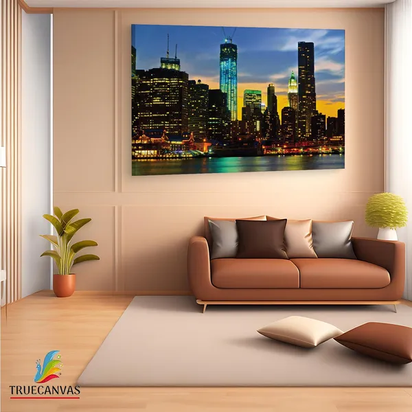 Multicolor_One_World_Trade_Center,_Wooden_Framed_Canvas_Paintings_|_For_Living_Room_|_Bedroom_|_Office_|_Gallery_|_Ready_Wall_Mount_Canvas_Wall_Art_Painting_|_Size_-_12_X_18In,_Ct0269