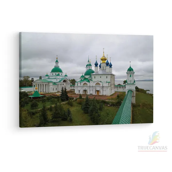Multicolor_Spaso-Yakovlevskiy_Monastery,_Wooden_Framed_Canvas_Paintings_|_For_Living_Room_|_Bedroom_|_Office_|_Gallery_|_Ready_Wall_Mount_Canvas_Wall_Art_Painting_|_Size_-_12_X_18In,_Ct0271
