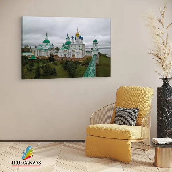 Multicolor_Spaso-Yakovlevskiy_Monastery,_Wooden_Framed_Canvas_Paintings_|_For_Living_Room_|_Bedroom_|_Office_|_Gallery_|_Ready_Wall_Mount_Canvas_Wall_Art_Painting_|_Size_-_12_X_18In,_Ct0271