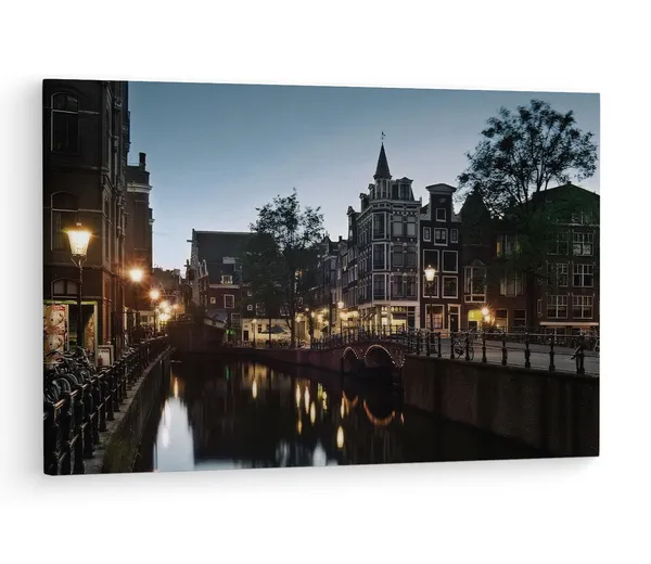 Multicolor_Amsterdam,_Wooden_Framed_Canvas_Paintings_|_For_Living_Room_|_Bedroom_|_Office_|_Gallery_|_Ready_Wall_Mount_Canvas_Wall_Art_Painting_|_Size_-_12_X_18In,_Ct0273