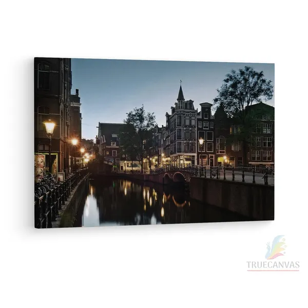 Multicolor_Amsterdam,_Wooden_Framed_Canvas_Paintings_|_For_Living_Room_|_Bedroom_|_Office_|_Gallery_|_Ready_Wall_Mount_Canvas_Wall_Art_Painting_|_Size_-_12_X_18In,_Ct0273