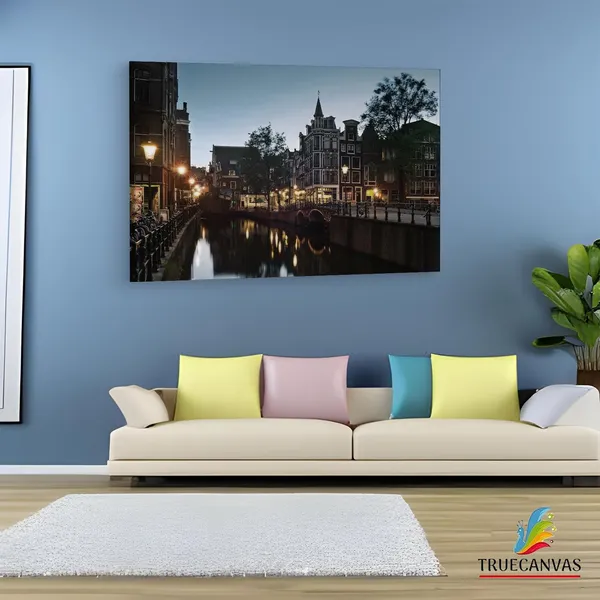 Multicolor_Amsterdam,_Wooden_Framed_Canvas_Paintings_|_For_Living_Room_|_Bedroom_|_Office_|_Gallery_|_Ready_Wall_Mount_Canvas_Wall_Art_Painting_|_Size_-_12_X_18In,_Ct0273