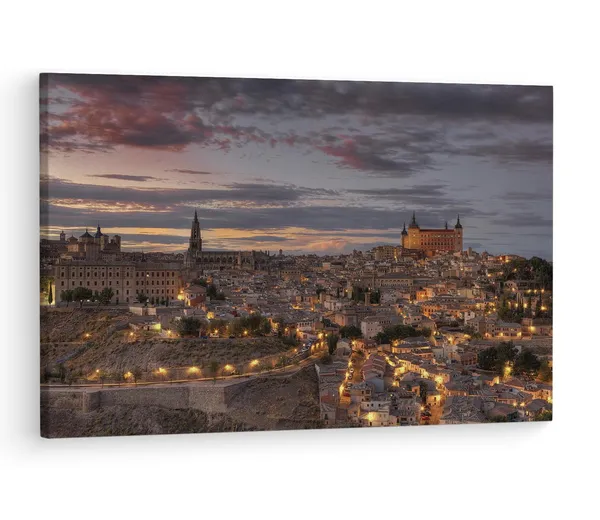 Multicolor_Mirador_Del_Valle,_Wooden_Framed_Canvas_Paintings_|_For_Living_Room_|_Bedroom_|_Office_|_Gallery_|_Ready_Wall_Mount_Canvas_Wall_Art_Painting_|_Size_-_12_X_18In,_Ct0275