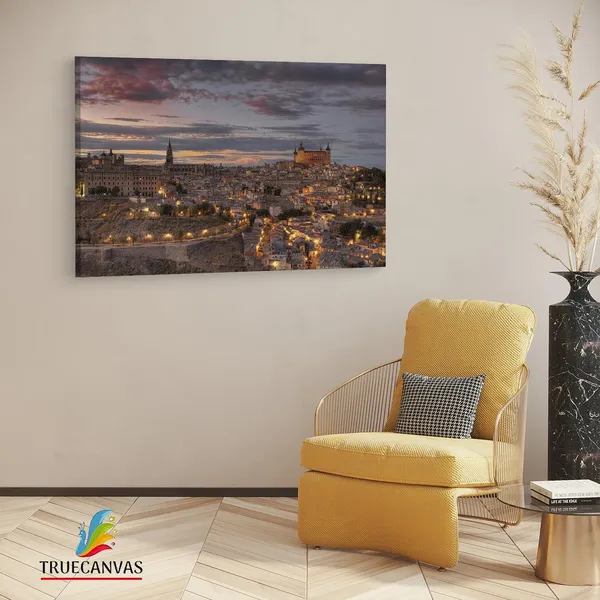 Multicolor_Mirador_Del_Valle,_Wooden_Framed_Canvas_Paintings_|_For_Living_Room_|_Bedroom_|_Office_|_Gallery_|_Ready_Wall_Mount_Canvas_Wall_Art_Painting_|_Size_-_12_X_18In,_Ct0275