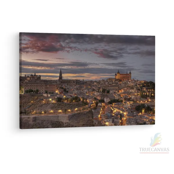 Multicolor_Mirador_Del_Valle,_Wooden_Framed_Canvas_Paintings_|_For_Living_Room_|_Bedroom_|_Office_|_Gallery_|_Ready_Wall_Mount_Canvas_Wall_Art_Painting_|_Size_-_12_X_18In,_Ct0275
