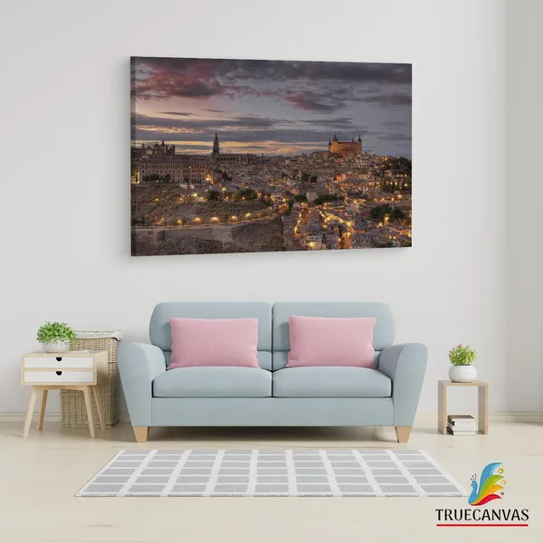 Multicolor_Mirador_Del_Valle,_Wooden_Framed_Canvas_Paintings_|_For_Living_Room_|_Bedroom_|_Office_|_Gallery_|_Ready_Wall_Mount_Canvas_Wall_Art_Painting_|_Size_-_12_X_18In,_Ct0275