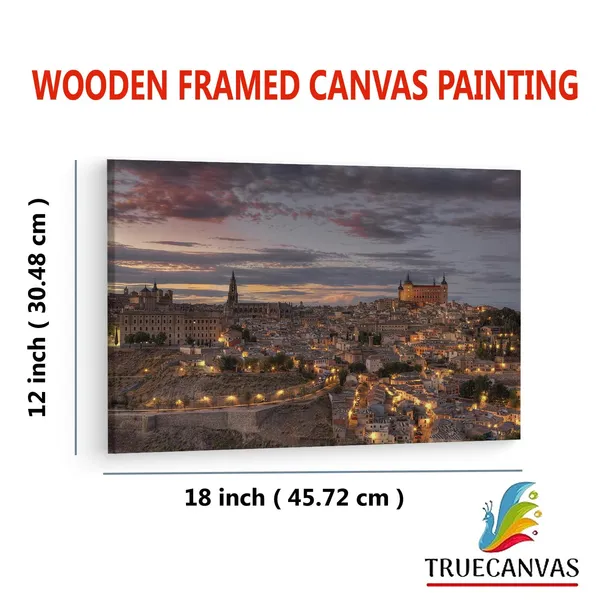 Multicolor_Mirador_Del_Valle,_Wooden_Framed_Canvas_Paintings_|_For_Living_Room_|_Bedroom_|_Office_|_Gallery_|_Ready_Wall_Mount_Canvas_Wall_Art_Painting_|_Size_-_12_X_18In,_Ct0275