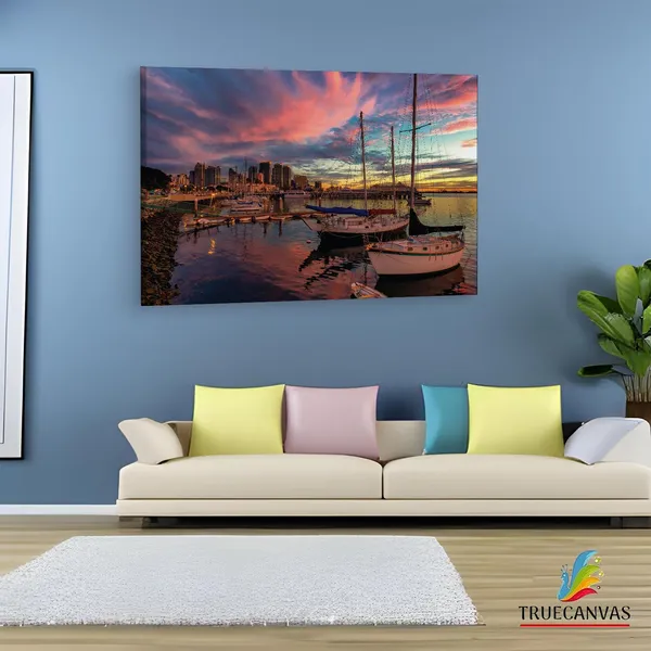 Multicolor_San_Diego_Bay,_Wooden_Framed_Canvas_Paintings_|_For_Living_Room_|_Bedroom_|_Office_|_Gallery_|_Ready_Wall_Mount_Canvas_Wall_Art_Painting_|_Size_-_12_X_18In,_Ct0278