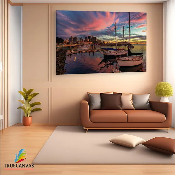 Multicolor_San_Diego_Bay,_Wooden_Framed_Canvas_Paintings_|_For_Living_Room_|_Bedroom_|_Office_|_Gallery_|_Ready_Wall_Mount_Canvas_Wall_Art_Painting_|_Size_-_12_X_18In,_Ct0278