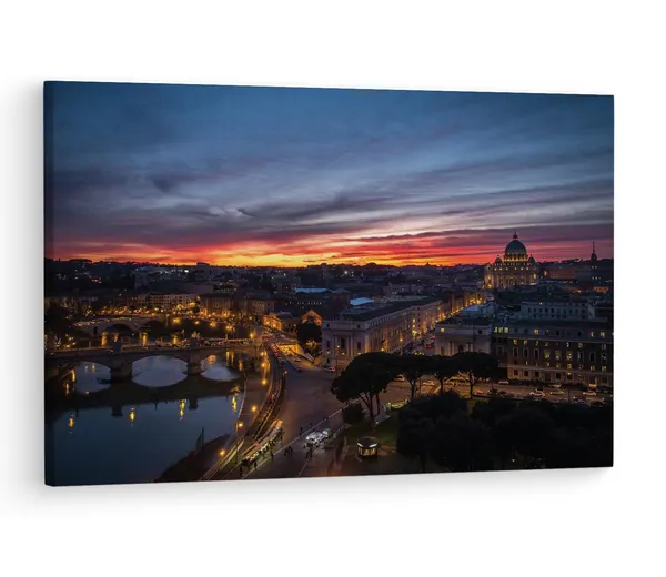 Multicolor_Casa_Di_Cura_Citt?_Di_Roma,_Wooden_Framed_Canvas_Paintings_|_For_Living_Room_|_Bedroom_|_Office_|_Gallery_|_Ready_Wall_Mount_Canvas_Wall_Art_Painting_|_Size_-_12_X_18In,_Ct0280