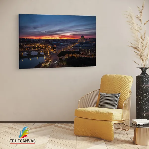 Multicolor_Casa_Di_Cura_Citt?_Di_Roma,_Wooden_Framed_Canvas_Paintings_|_For_Living_Room_|_Bedroom_|_Office_|_Gallery_|_Ready_Wall_Mount_Canvas_Wall_Art_Painting_|_Size_-_12_X_18In,_Ct0280