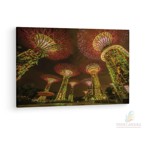 Multicolor_Supertree_Grove,_Wooden_Framed_Canvas_Paintings_|_For_Living_Room_|_Bedroom_|_Office_|_Gallery_|_Ready_Wall_Mount_Canvas_Wall_Art_Painting_|_Size_-_12_X_18In,_Ct0281