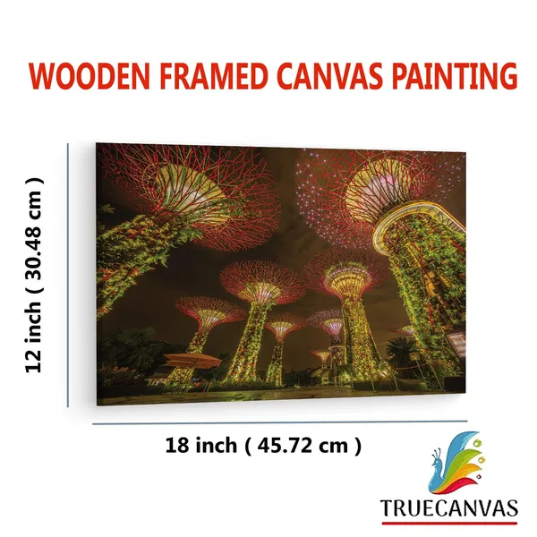 Multicolor_Supertree_Grove,_Wooden_Framed_Canvas_Paintings_|_For_Living_Room_|_Bedroom_|_Office_|_Gallery_|_Ready_Wall_Mount_Canvas_Wall_Art_Painting_|_Size_-_12_X_18In,_Ct0281