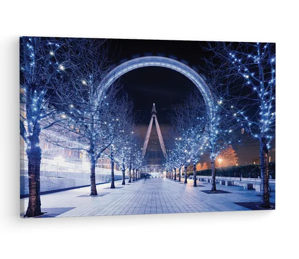 Multicolor_London_Eye,_Wooden_Framed_Canvas_Paintings_|_For_Living_Room_|_Bedroom_|_Office_|_Gallery_|_Ready_Wall_Mount_Canvas_Wall_Art_Painting_|_Size_-_12_X_18In,_Ct0282