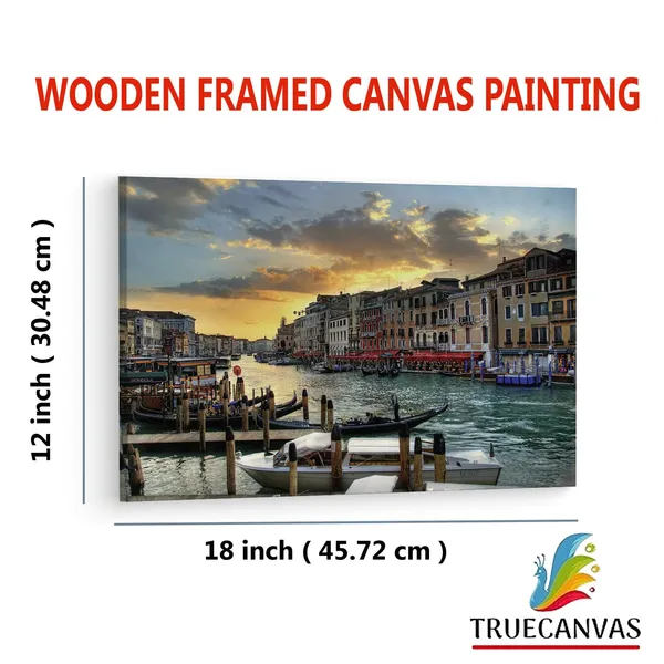 Multicolor_Grand_Canal,_Wooden_Framed_Canvas_Paintings_|_For_Living_Room_|_Bedroom_|_Office_|_Gallery_|_Ready_Wall_Mount_Canvas_Wall_Art_Painting_|_Size_-_12_X_18In,_Ct0283