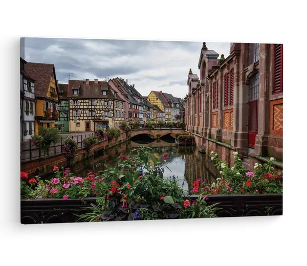Multicolor_La_Petite_Venise,_Wooden_Framed_Canvas_Paintings_|_For_Living_Room_|_Bedroom_|_Office_|_Gallery_|_Ready_Wall_Mount_Canvas_Wall_Art_Painting_|_Size_-_12_X_18In,_Ct0286