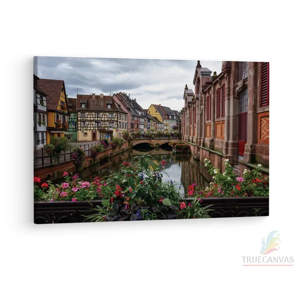 Multicolor_La_Petite_Venise,_Wooden_Framed_Canvas_Paintings_|_For_Living_Room_|_Bedroom_|_Office_|_Gallery_|_Ready_Wall_Mount_Canvas_Wall_Art_Painting_|_Size_-_12_X_18In,_Ct0286