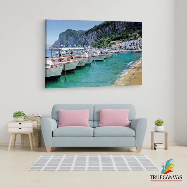 Multicolor_Capri_Island_Hd,_Wooden_Framed_Canvas_Paintings_|_For_Living_Room_|_Bedroom_|_Office_|_Gallery_|_Ready_Wall_Mount_Canvas_Wall_Art_Painting_|_Size_-_12_X_18In,_Ct0288