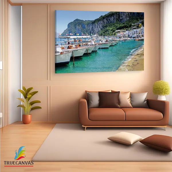 Multicolor_Capri_Island_Hd,_Wooden_Framed_Canvas_Paintings_|_For_Living_Room_|_Bedroom_|_Office_|_Gallery_|_Ready_Wall_Mount_Canvas_Wall_Art_Painting_|_Size_-_12_X_18In,_Ct0288