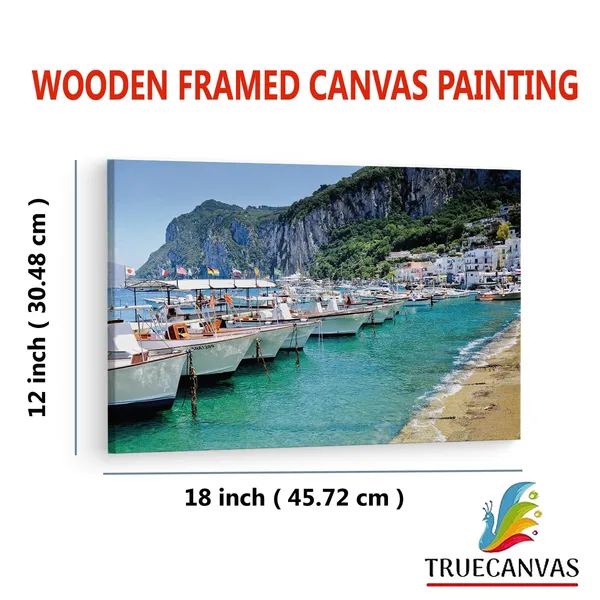 Multicolor_Capri_Island_Hd,_Wooden_Framed_Canvas_Paintings_|_For_Living_Room_|_Bedroom_|_Office_|_Gallery_|_Ready_Wall_Mount_Canvas_Wall_Art_Painting_|_Size_-_12_X_18In,_Ct0288