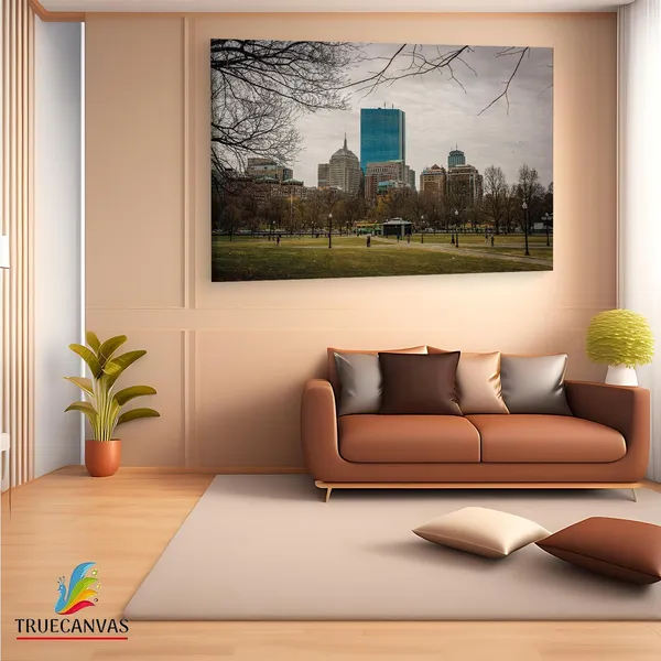 Multicolor_Boston_Common,_Wooden_Framed_Canvas_Paintings_|_For_Living_Room_|_Bedroom_|_Office_|_Gallery_|_Ready_Wall_Mount_Canvas_Wall_Art_Painting_|_Size_-_12_X_18In,_Ct0290